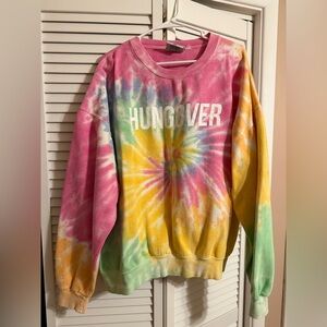 Barstools Tye Dye Hungover Crewneck Sweatshirt